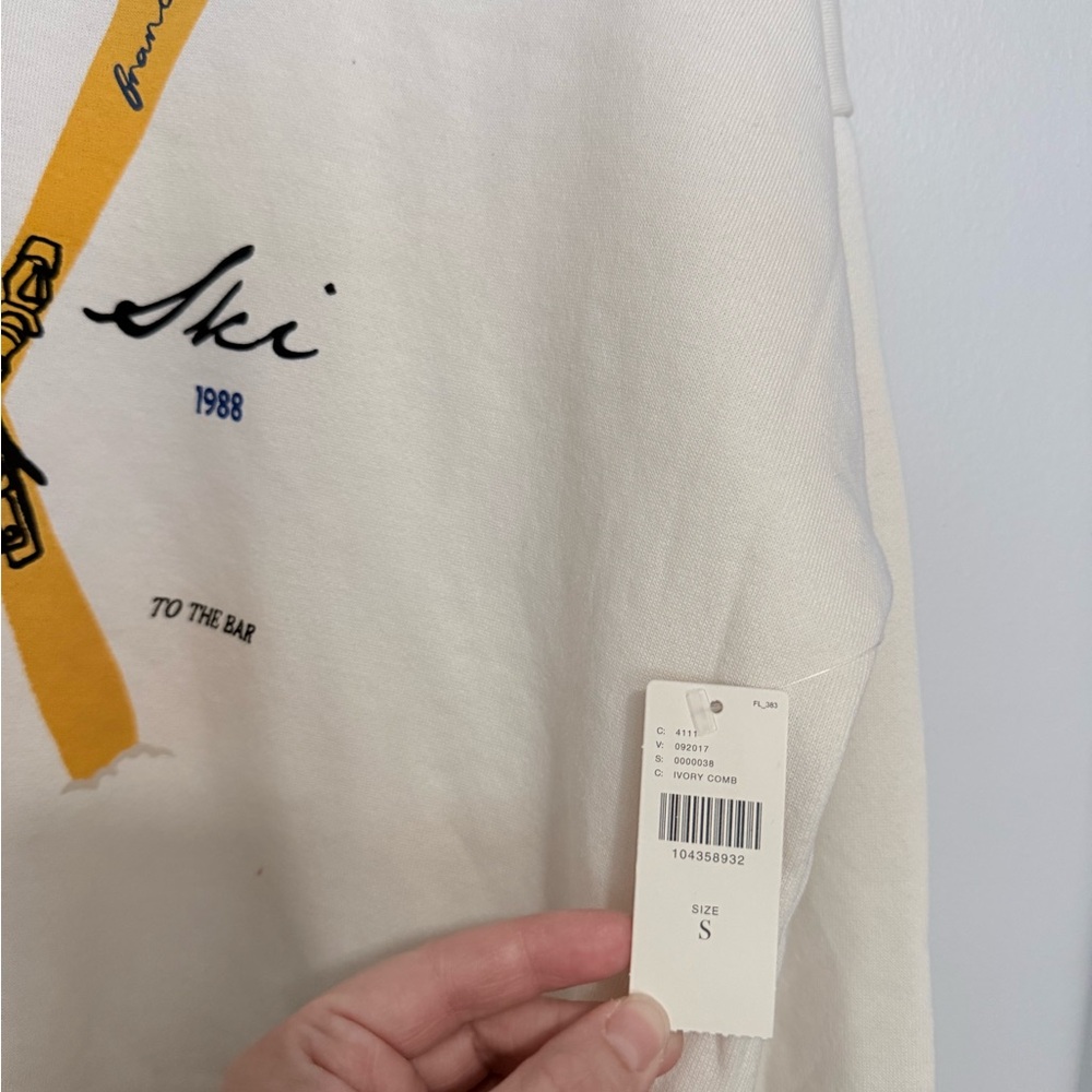 NWT Maeve x Jordan Nickson Ski Club Graphic Sweatshirt - Picture 3 of 6
